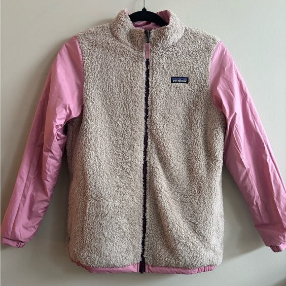 Patagonia Other - Patagonia Pink and Beige Fleece Jacket